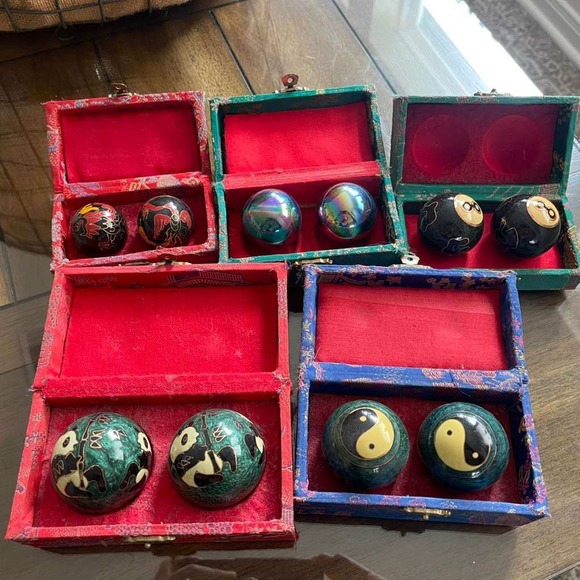 5 Pairs Baoding Balls Healthy Exercise Stress Balls Hand Therapy Massage - Picture 1 of 4